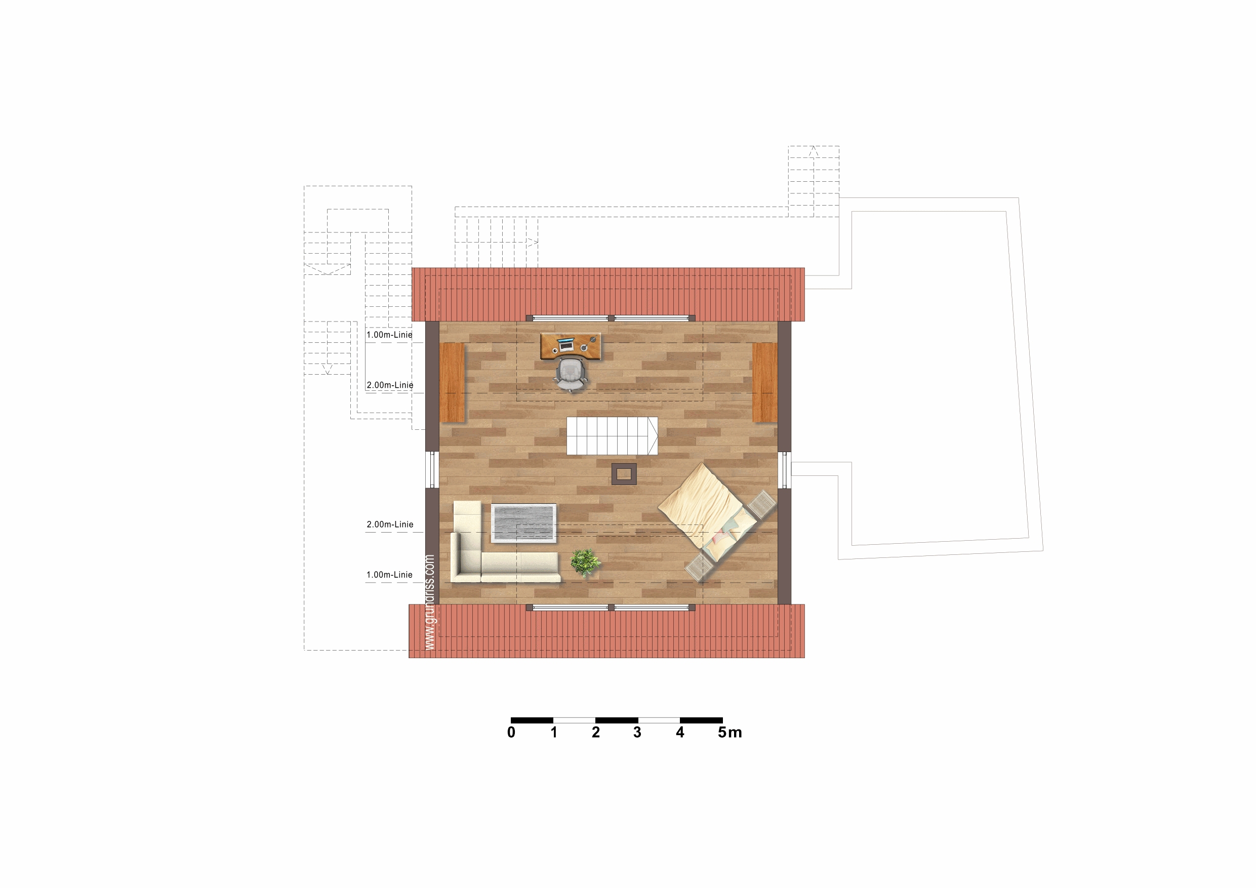 Raumaufteilung der Wohnung